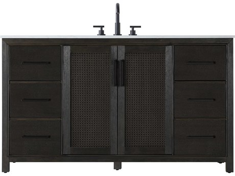 Elegant Lighting Alina Chocolate Oak Vanity