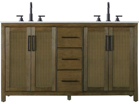 Elegant Lighting Alina Hazel Oak Vanity