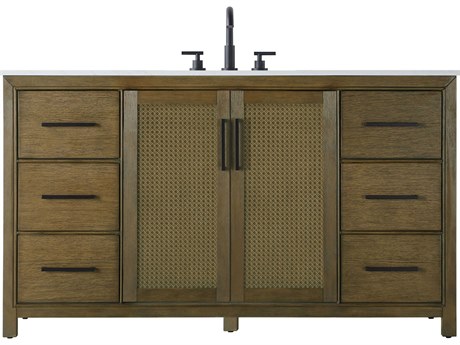 Elegant Lighting Alina Hazel Oak Vanity
