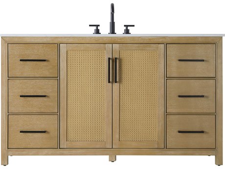 Elegant Lighting Alina Linen Oak Vanity