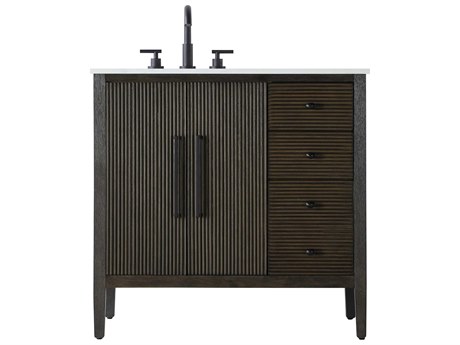 Elegant Lighting Blakely Chocolate Oak Vanity