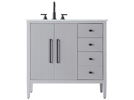 Elegant Lighting Blakely Grey Vanity