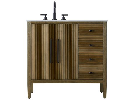 Elegant Lighting Blakely Hazel Oak Vanity