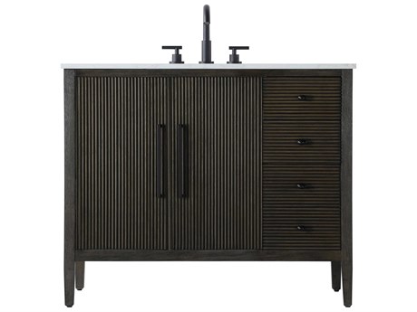 Elegant Lighting Blakely Chocolate Oak Vanity
