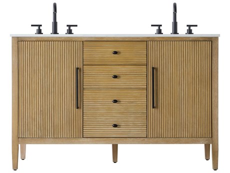 Elegant Lighting Blakely Linen Oak Vanity
