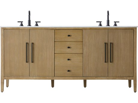 Elegant Lighting Blakely Linen Oak Vanity