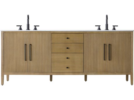 Elegant Lighting Blakely Linen Oak Vanity