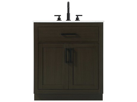 Elegant Lighting Alden Mocha Brown 30" Vanity