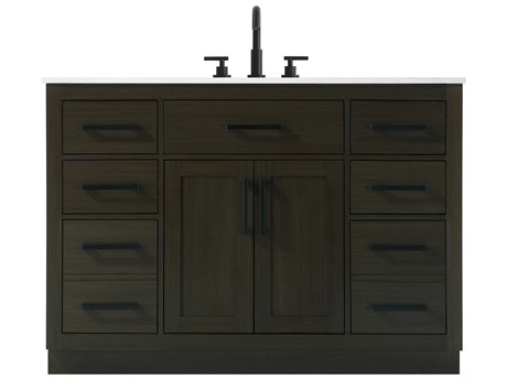 Elegant Lighting Alden Mocha Brown 48" Vanity