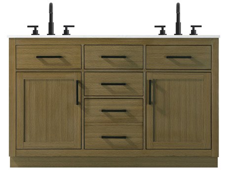 Elegant Lighting Alden Chestnut Brown 54" Vanity