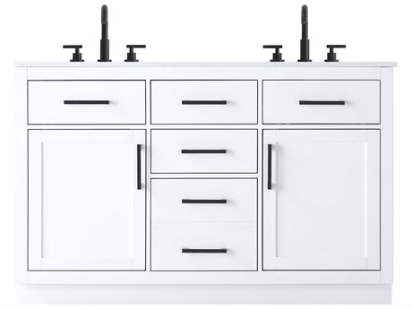 Elegant Lighting Alden White 54" Vanity
