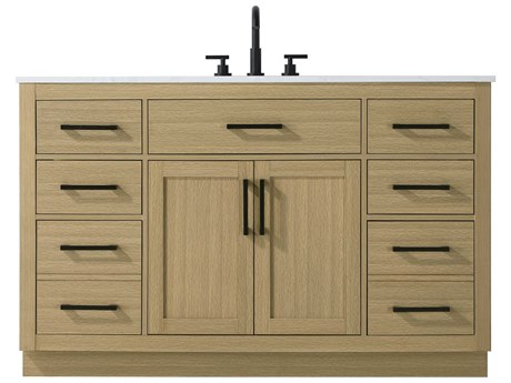 Elegant Lighting Alden Honey Brown 54" Vanity
