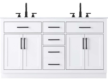 Elegant Lighting Alden White 60" Vanity