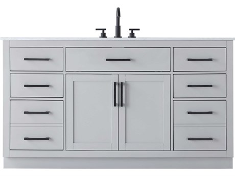 Elegant Lighting Alden Grey 60" Vanity
