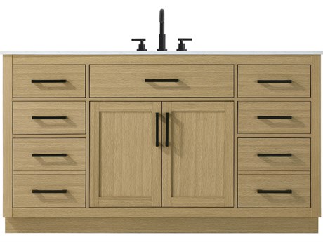 Elegant Lighting Alden Honey Brown 60" Vanity