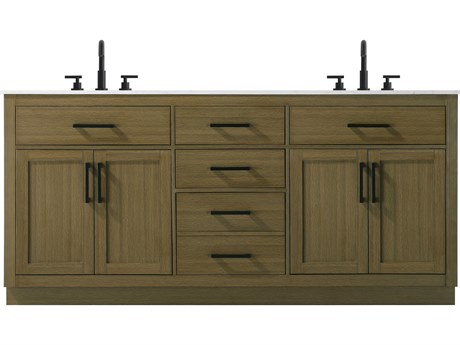 Elegant Lighting Alden Chestnut Brown 72" Vanity