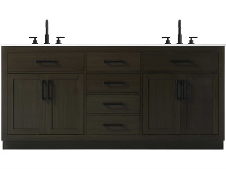 Elegant Lighting Alden Mocha Brown 72" Vanity