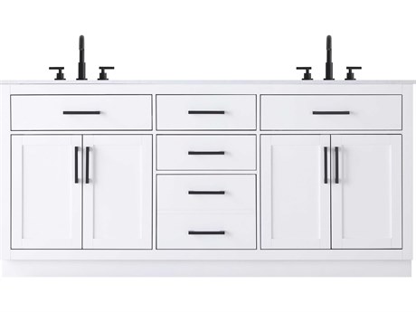 Elegant Lighting Alden White 72" Vanity