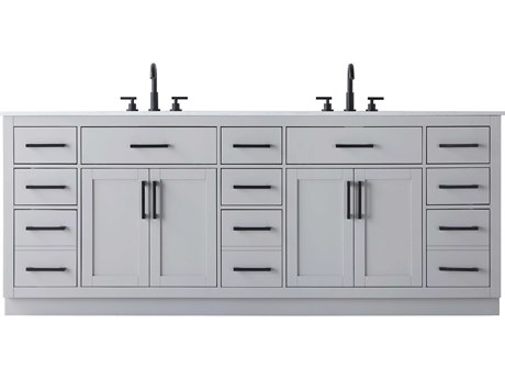 Elegant Lighting Alden Grey 84" Vanity