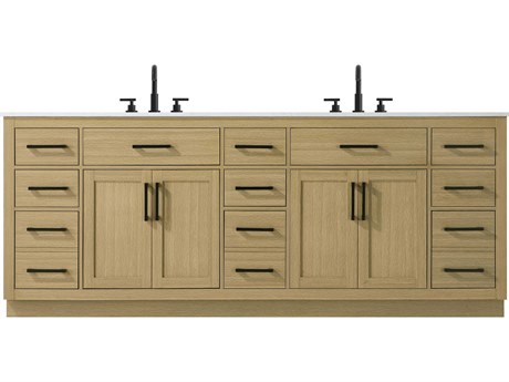 Elegant Lighting Alden Honey Brown 84" Vanity