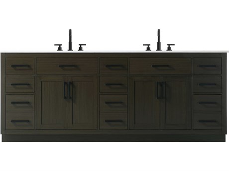 Elegant Lighting Alden Mocha Brown 84" Vanity