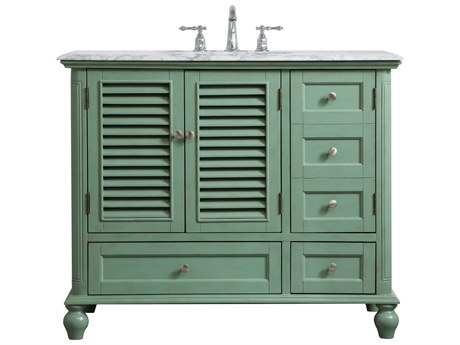 Elegant Lighting Rhodes Vintage Mint 42" Vanity