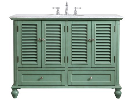 Elegant Lighting Rhodes Vintage Mint 48" Vanity