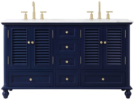 Elegant Lighting Rhodes Blue 60" Vanity