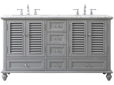 Elegant Lighting Rhodes Grey 60" Vanity