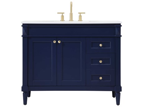 Elegant Lighting Bennett Blue / Gold 42" Vanity