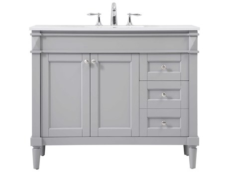 Elegant Lighting Bennett Grey / Brushed Nickel 42" Vanity