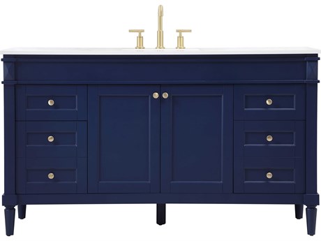 Elegant Lighting Bennett Blue / Gold 60" Vanity