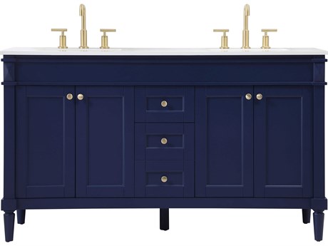 Elegant Lighting Bennett Blue / Gold 60" Vanity