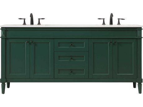 Elegant Lighting Bennett Black 72" Vanity