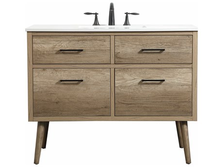 Elegant Lighting Boise Natural Oak 42" Vanity