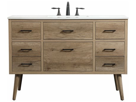 Elegant Lighting Boise Natural Oak 48" Vanity