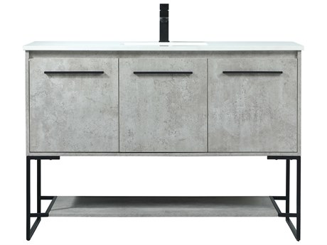Elegant Lighting Sloane Concrete Grey 48" Vanity