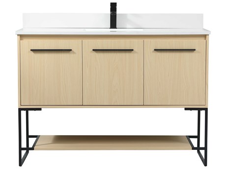 Elegant Lighting Sloane Maple 48" Vanity with Backsplash