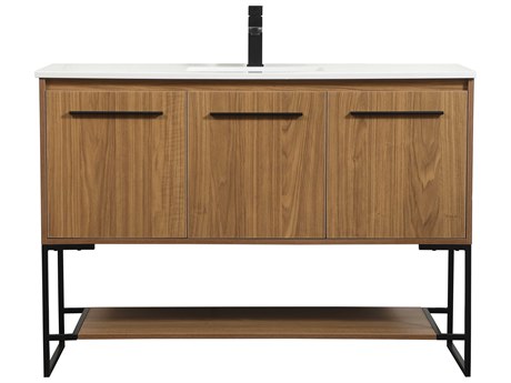 Elegant Lighting Sloane Walnut Brown 48" Vanity