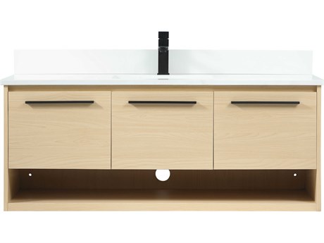 Elegant Lighting Roman Maple 48" Vanity with Backsplash