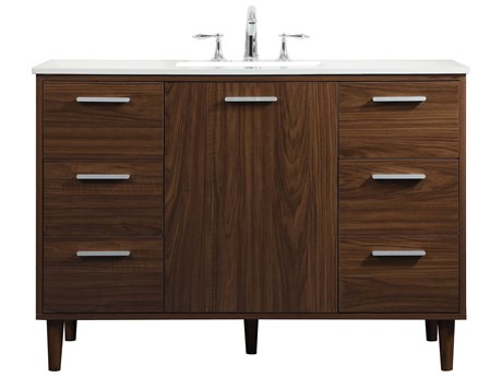 Elegant Lighting Baldwin Walnut 48" Vanity
