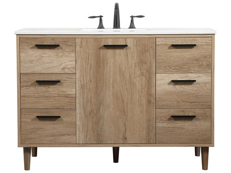 Elegant Lighting Baldwin Natural Oak 48" Vanity