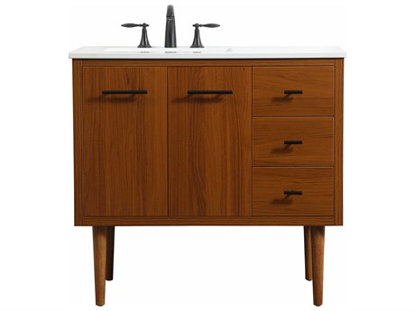 Elegant Lighting Cyrus Teak 36" Vanity