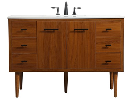 Elegant Lighting Cyrus Teak 48" Vanity