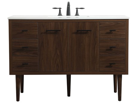 Elegant Lighting Cyrus Walnut 48" Vanity