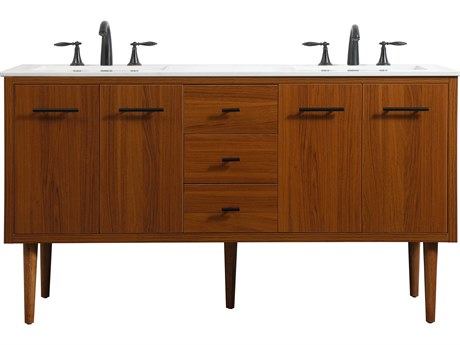 Elegant Lighting Cyrus Teak 60" Vanity