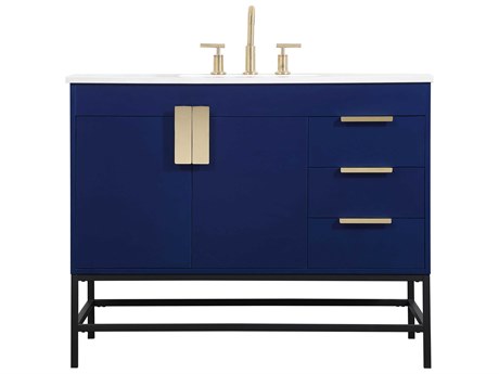Elegant Lighting Eugene Blue 42" Vanity