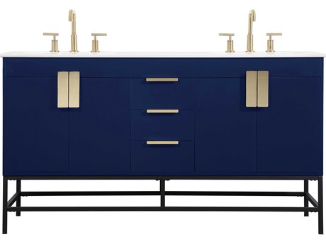 Elegant Lighting Eugene Blue 60" Vanity