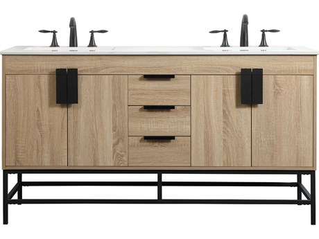 Elegant Lighting Eugene Mango Wood 60" Vanity
