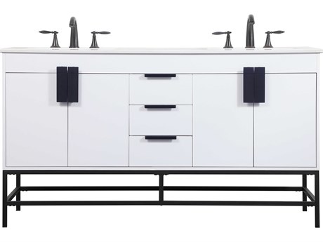 Elegant Lighting Eugene White 60" Vanity
